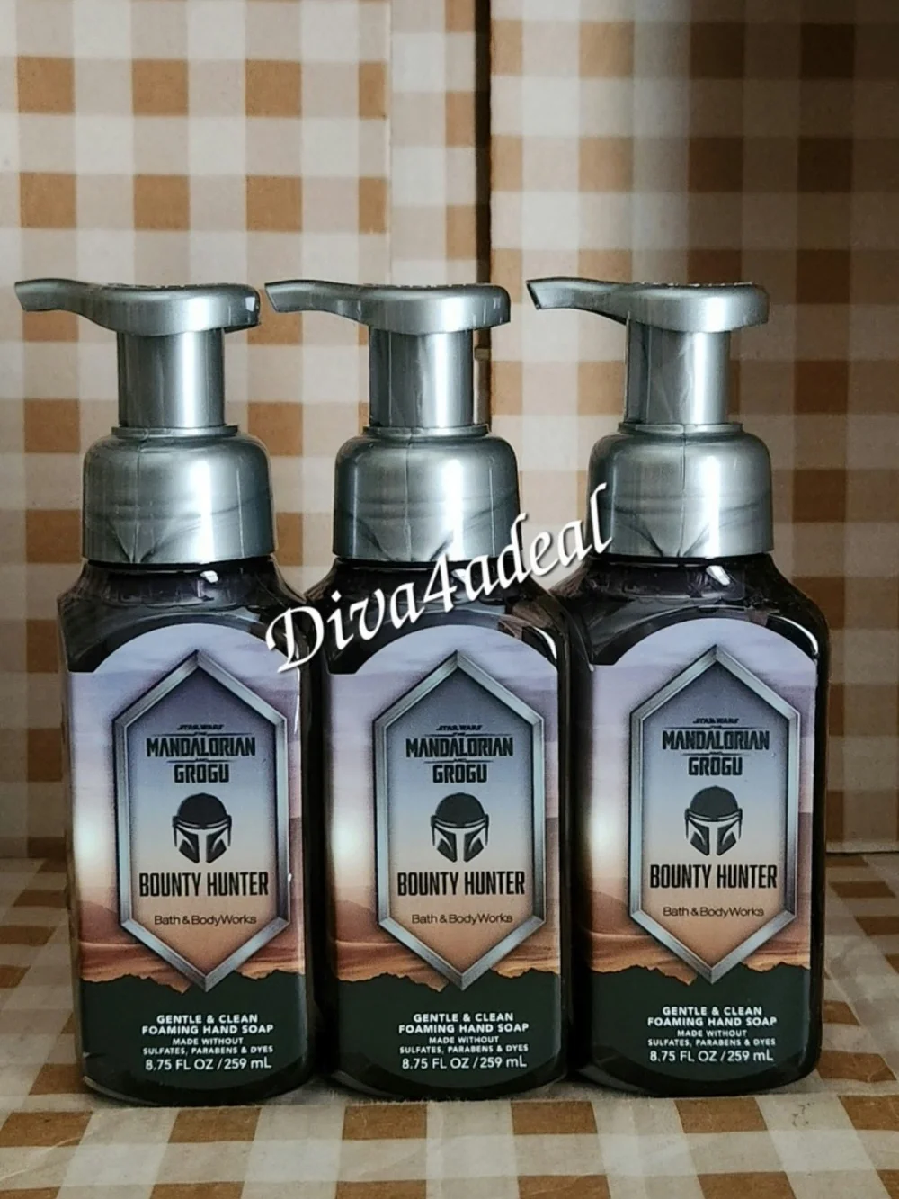3X Bath Body Works X Star Wars BOUNTY HUNTER 8.75 FL OZ Foaming Hand Soap Bundle - Picture 1 of 2
